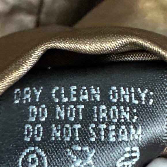 Lafayette 148 Brown Leather Look Full Zip Jacket Satin Feel Lined SZ 0 Designer - Picture 10 of 10